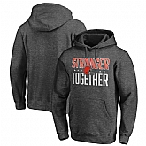 Men's Cleveland Browns Heather Charcoal Stronger Together Pullover Hoodie,baseball caps,new era cap wholesale,wholesale hats